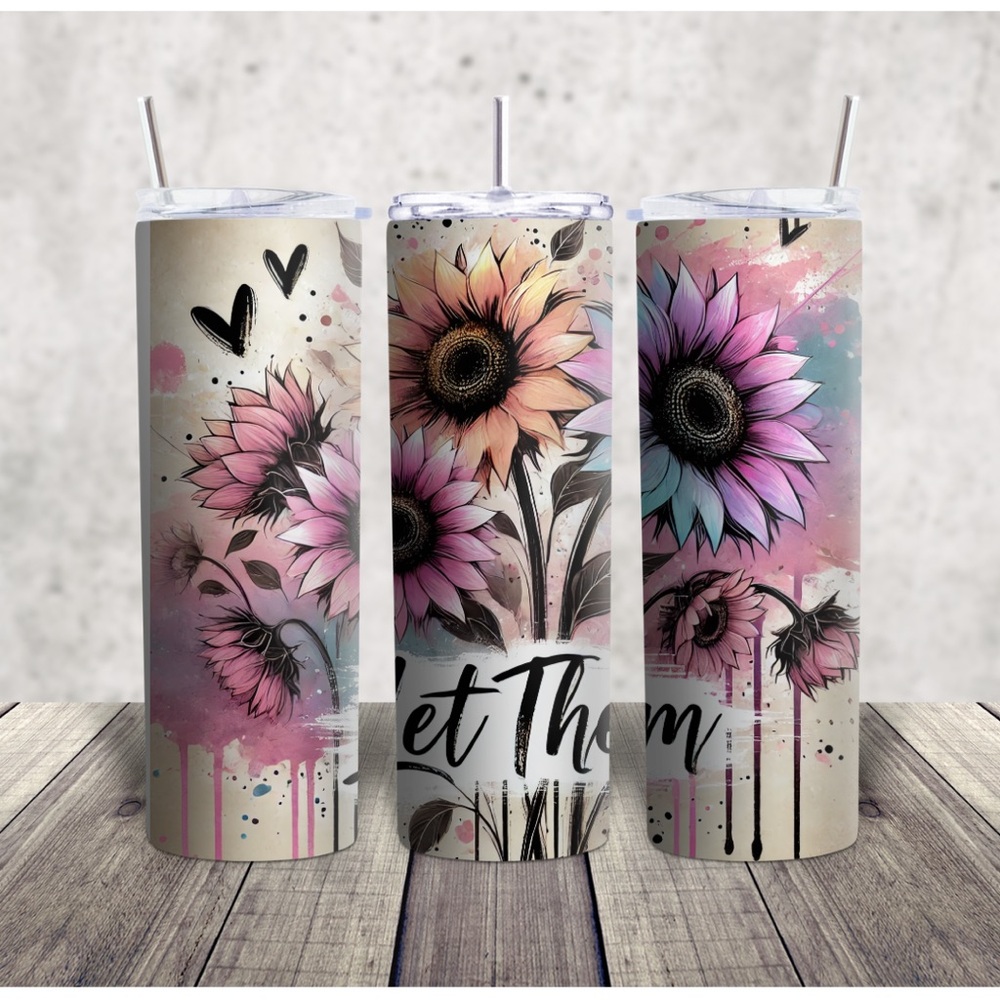 Let Them Floral Tumbler